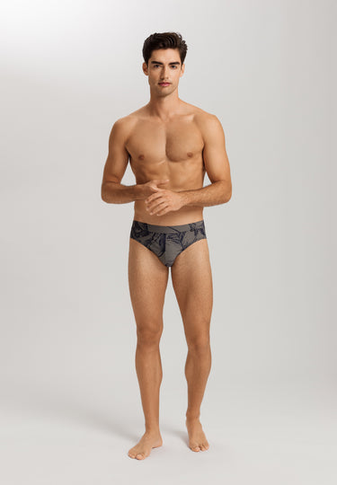 Fancy Micro Quick Dry Briefs | Striped Palm Print 73124-3015